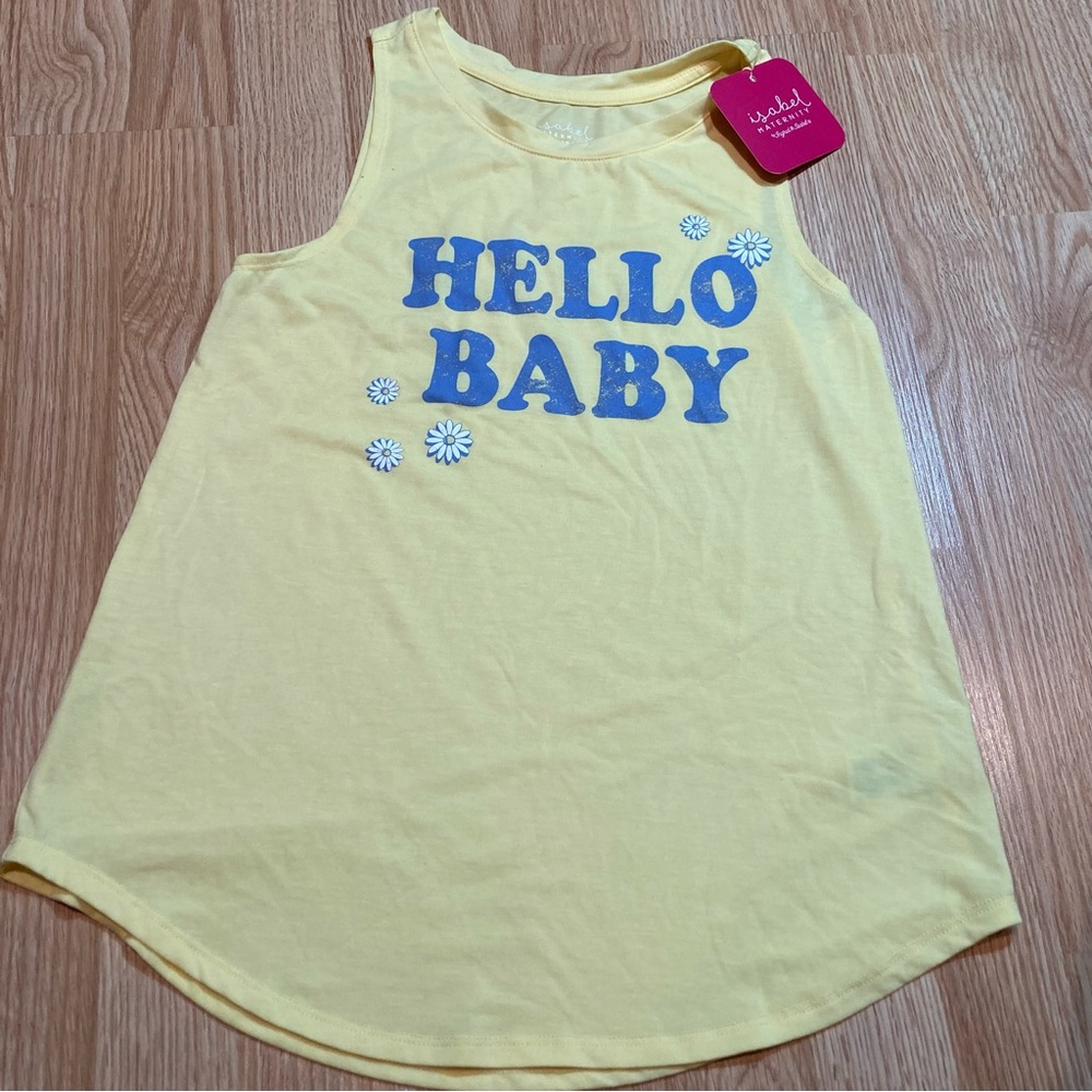 NWT Isabel Maternity yellow‎ tank XS